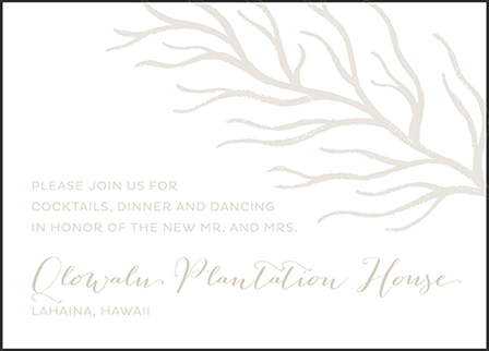 Breakers Letterpress Reception Design Medium