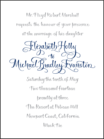 Bristol Calligraphy Letterpress Invitation Design Medium