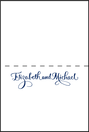 Bristol Calligraphy Letterpress Placecard Fold Design Medium