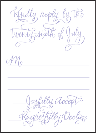 Browning Letterpress Reply Design Medium