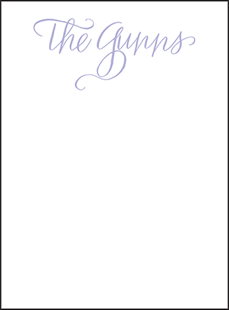 Browning Letterpress Thank You Card Flat Design Medium