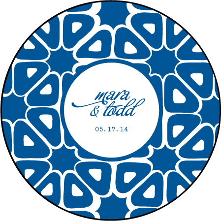 Byzantine Letterpress Coaster Design Medium