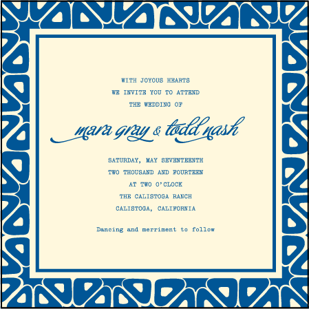 Byzantine Letterpress Invitation Design Medium