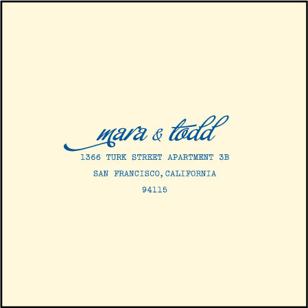 Byzantine Letterpress Reply Envelope Design Medium