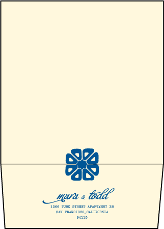 Byzantine Letterpress Save The Date Envelope Design Medium