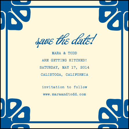 Byzantine Letterpress Save The Date Design Medium