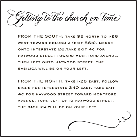 Callaway Letterpress Direction Design Medium