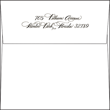 Callaway Letterpress Envelope Design Medium