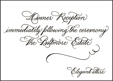 Callaway Letterpress Reception Design Medium