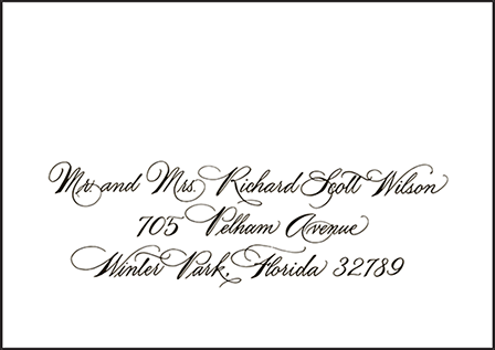 Callaway Letterpress Reply Envelope Design Medium