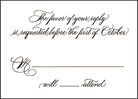 Callaway Letterpress Reply Design Medium