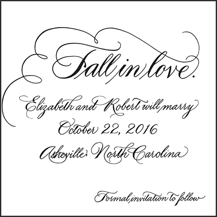 Callaway Letterpress Save The Date Design Medium