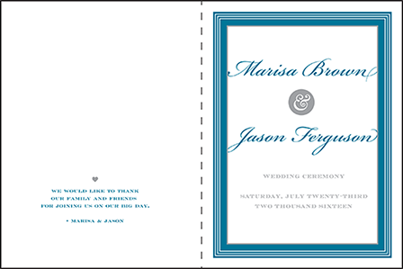 Cambridge Letterpress Program Design Medium