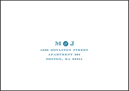 Cambridge Letterpress Reply Envelope Design Medium