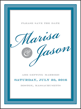 Cambridge Letterpress Save The Date Design Medium