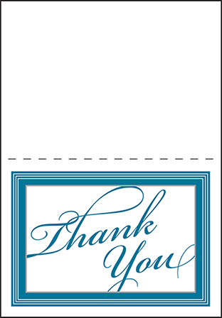 Cambridge Letterpress Thank You Card Fold Design Medium