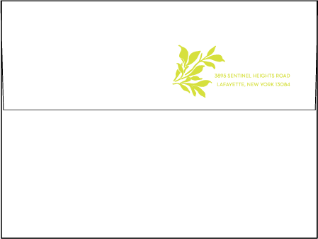 Canopy Letterpress Envelope Design Medium