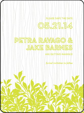 Canopy Letterpress Save The Date Design Medium