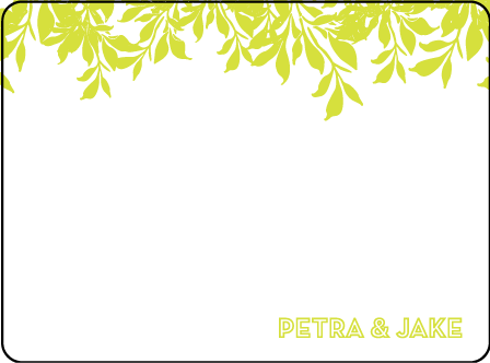 Canopy Letterpress Thank You Card Flat Design Medium