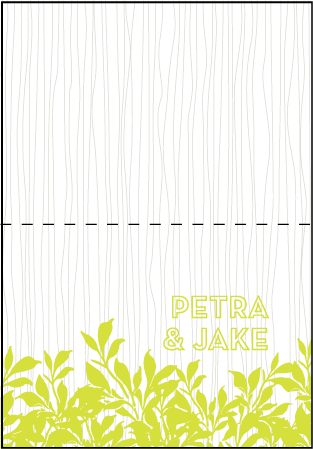 Canopy Letterpress Thank You Card Fold Design Medium