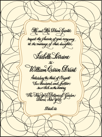 Canto Letterpress Invitation Design Medium
