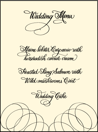 Canto Letterpress Menu Design Medium