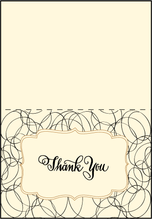 Canto Letterpress Thank You Card Fold Design Medium