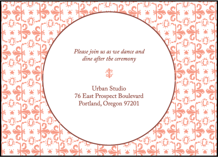 Caprilla Letterpress Reception Design Medium
