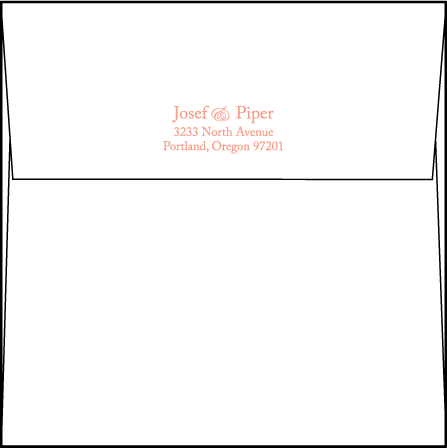 Caprilla Letterpress Save The Date Envelope Design Medium