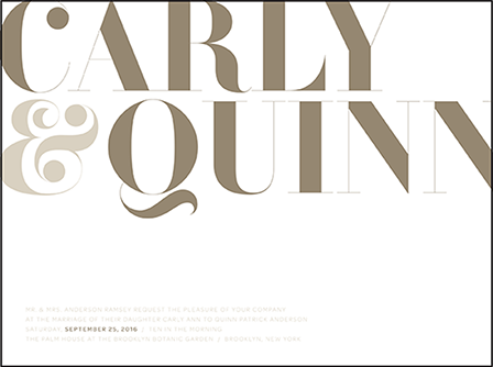 Carly Letterpress Invitation Design Medium