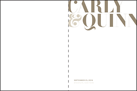 Carly Letterpress Program Design Medium