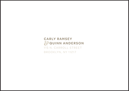 Carly Letterpress Reply Envelope Design Medium
