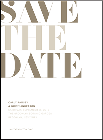 Carly Letterpress Save The Date Design Medium