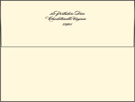 Carlyle Letterpress Envelope Design Medium