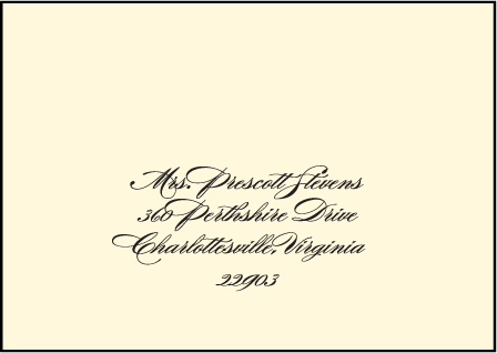 Carlyle Letterpress Reply Envelope Design Medium