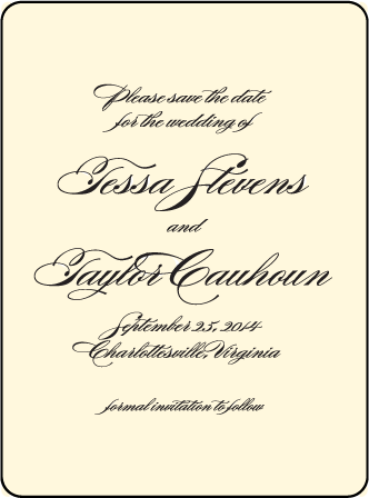 Carlyle Letterpress Save The Date Design Medium