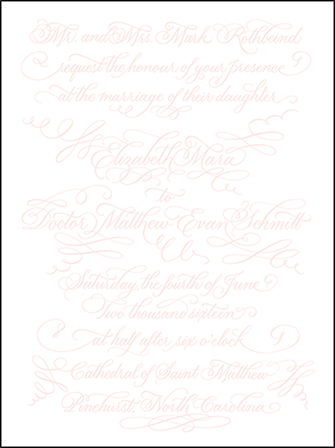 Carolina Letterpress Invitation Design Medium