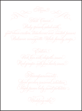 Carolina Letterpress Menu Design Medium