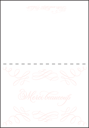Carolina Letterpress Thank You Card Fold Design Medium