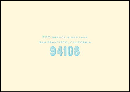 Carte de Visite Letterpress Reply Envelope Design Medium