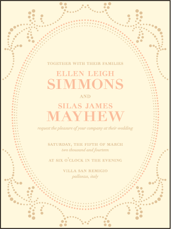 Cartoccio Letterpress Invitation Design Medium