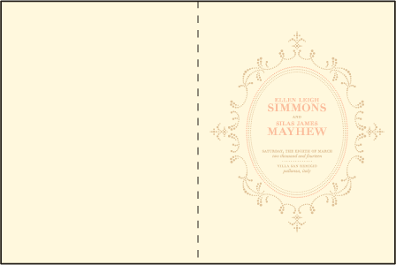 Cartoccio Letterpress Program Design Medium