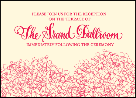 Cascade Letterpress Reception Design Medium