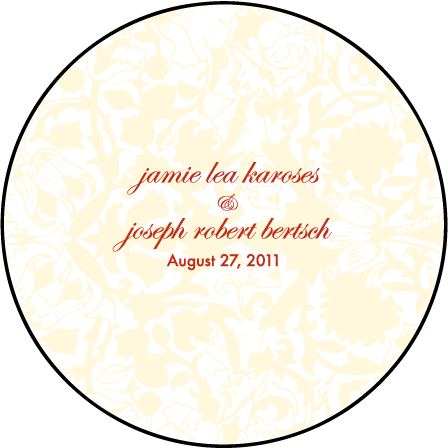 Cecilia Letterpress Coaster Design Medium