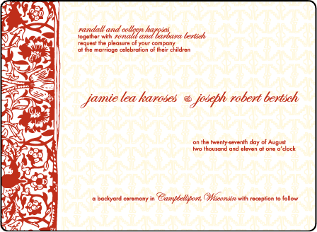 Cecilia Letterpress Invitation Design Medium