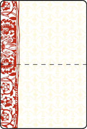 Cecilia Letterpress Placecard Fold Design Medium