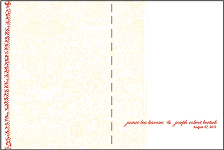 Cecilia Letterpress Program Design Medium