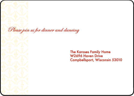 Cecilia Letterpress Reception Design Medium