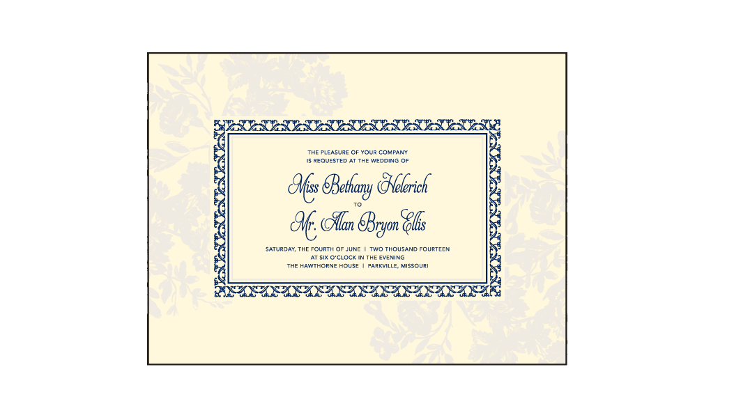 Cecily Letterpress Invitation Design Medium