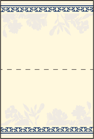 Cecily Letterpress Placecard Fold Design Medium